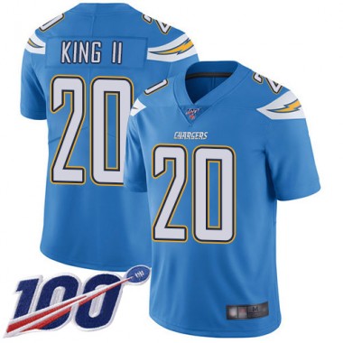 Los Angeles Chargers NFL Football Desmond King Electric Blue Jersey Men Limited  #20 Alternate 100th Season Vapor Untouchable